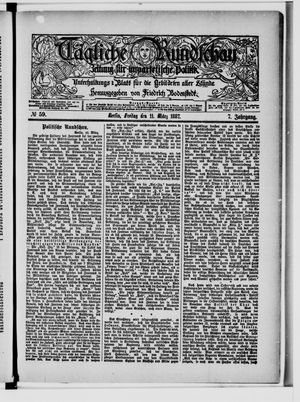 Tägliche Rundschau on Mar 11, 1887
