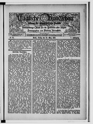 Tägliche Rundschau on Mar 25, 1887