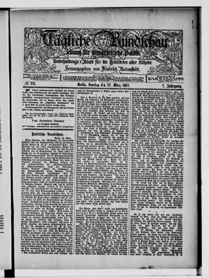 Tägliche Rundschau on Mar 27, 1887