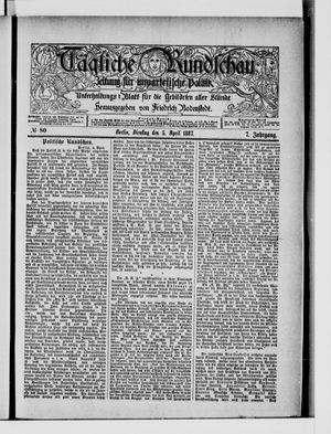 Tägliche Rundschau on Apr 5, 1887