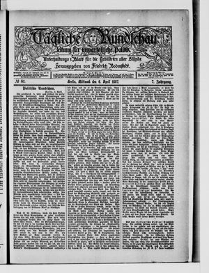 Tägliche Rundschau on Apr 6, 1887