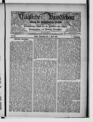 Tägliche Rundschau on Apr 7, 1887