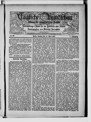 Tägliche Rundschau on Apr 17, 1887