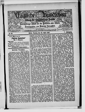 Tägliche Rundschau on Apr 24, 1887