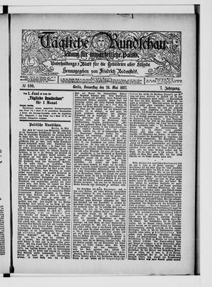 Tägliche Rundschau on May 26, 1887