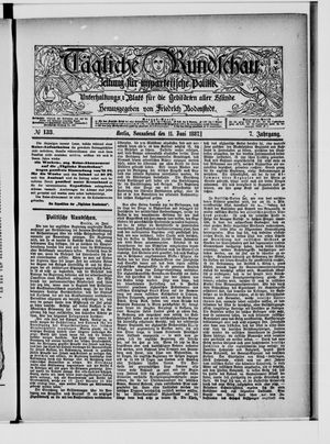 Tägliche Rundschau on Jun 11, 1887