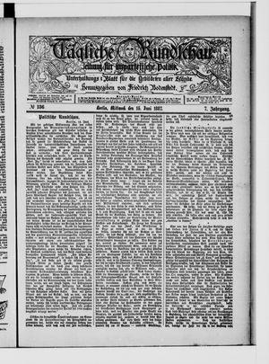 Tägliche Rundschau vom 15.06.1887
