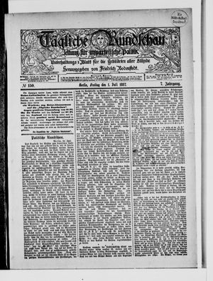 Tägliche Rundschau vom 01.07.1887