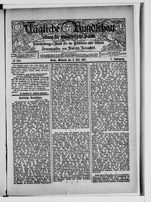 Tägliche Rundschau on Jul 6, 1887