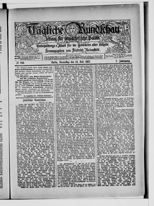 Tägliche Rundschau on Jul 14, 1887