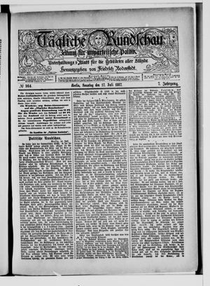 Tägliche Rundschau on Jul 17, 1887