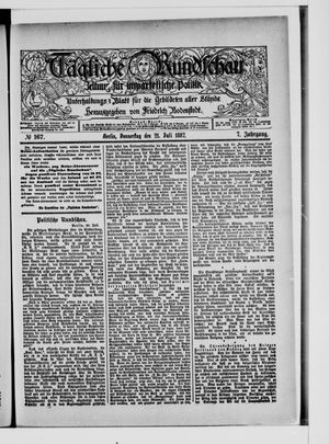 Tägliche Rundschau on Jul 21, 1887