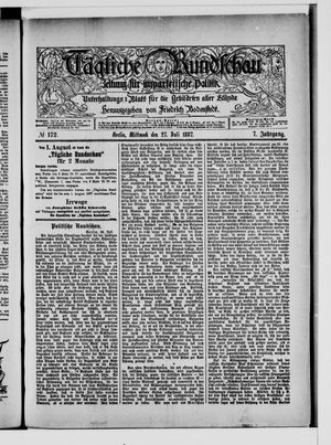Tägliche Rundschau on Jul 27, 1887