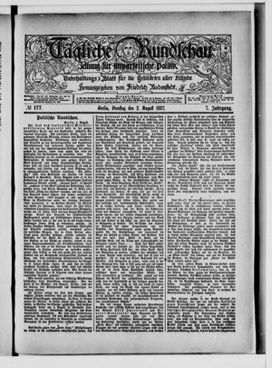 Tägliche Rundschau on Aug 2, 1887