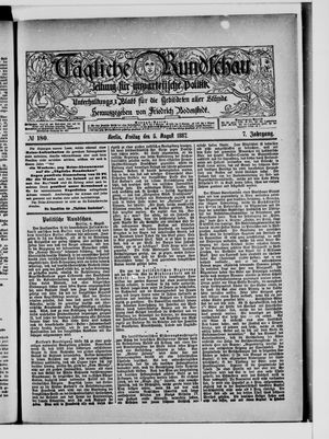 Tägliche Rundschau on Aug 5, 1887