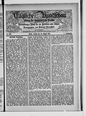 Tägliche Rundschau vom 12.08.1887