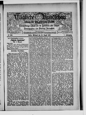 Tägliche Rundschau vom 24.08.1887