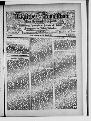 Tägliche Rundschau vom 28.08.1887