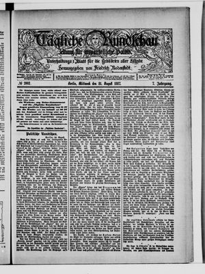 Tägliche Rundschau vom 31.08.1887