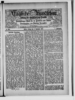Tägliche Rundschau vom 02.09.1887