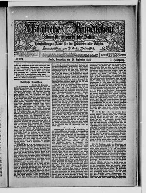 Tägliche Rundschau vom 29.09.1887