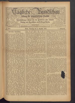 Tägliche Rundschau vom 04.12.1887