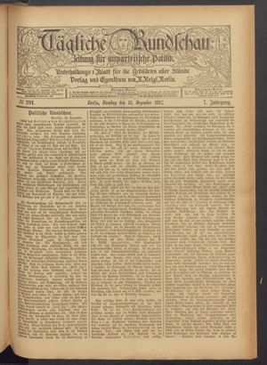 Tägliche Rundschau vom 13.12.1887