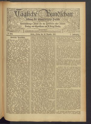 Tägliche Rundschau vom 16.12.1887