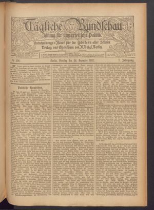 Tägliche Rundschau vom 20.12.1887