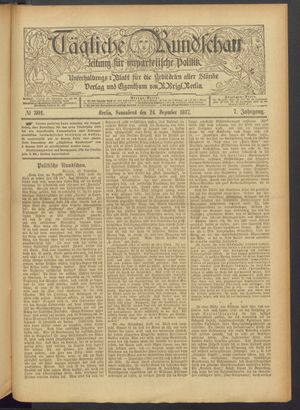 Tägliche Rundschau vom 24.12.1887
