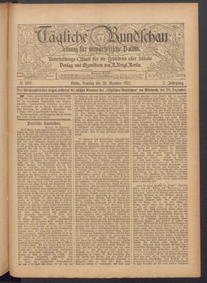 Tägliche Rundschau on Dec 25, 1887