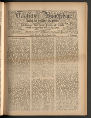 Tägliche Rundschau vom 12.01.1888