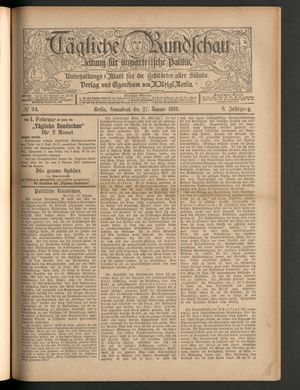 Tägliche Rundschau vom 28.01.1888