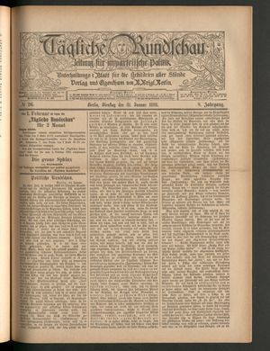 Tägliche Rundschau vom 31.01.1888
