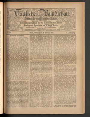 Tägliche Rundschau vom 08.02.1888