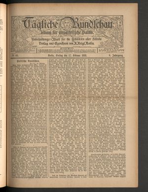 Tägliche Rundschau vom 17.02.1888