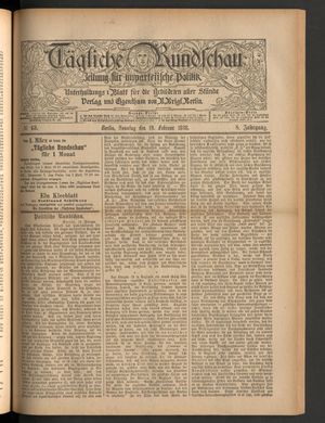 Tägliche Rundschau vom 19.02.1888