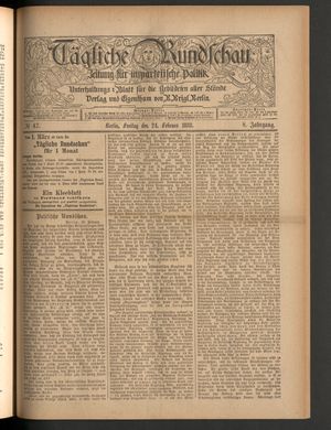 Tägliche Rundschau vom 24.02.1888