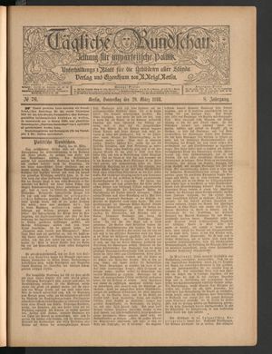 Tägliche Rundschau vom 29.03.1888