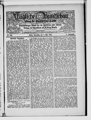 Tägliche Rundschau on May 3, 1888