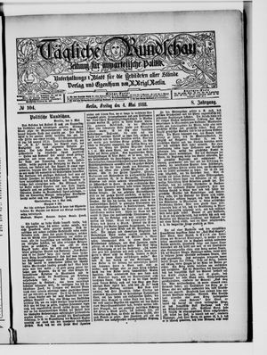 Tägliche Rundschau vom 04.05.1888