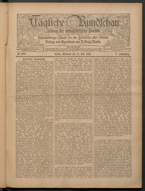Tägliche Rundschau vom 11.07.1888