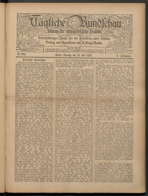 Tägliche Rundschau vom 15.07.1888