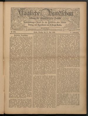 Tägliche Rundschau vom 17.07.1888