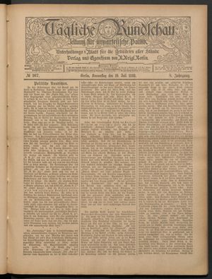 Tägliche Rundschau vom 19.07.1888