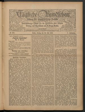 Tägliche Rundschau vom 20.07.1888