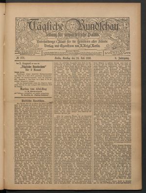 Tägliche Rundschau vom 24.07.1888