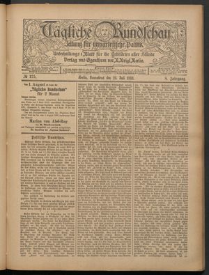 Tägliche Rundschau on Jul 28, 1888