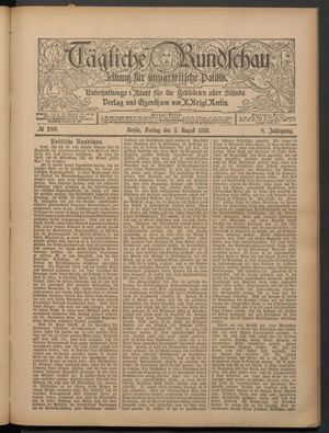 Tägliche Rundschau vom 03.08.1888