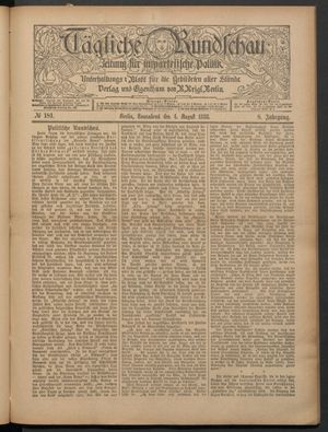 Tägliche Rundschau vom 04.08.1888